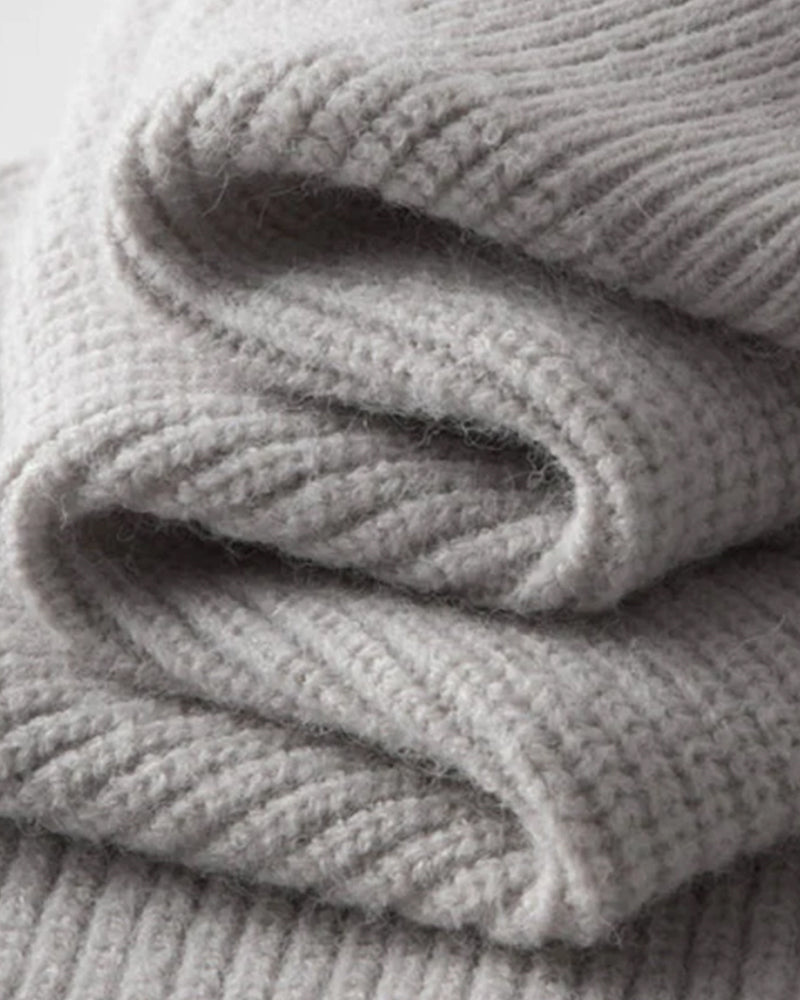 AMLFI Wollweste mit durchgehendem Reißverschluss