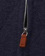 Heritage Diamond Knit Zip Cardigan