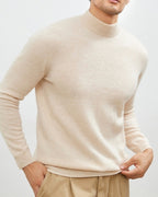Raffinierter Herbst-Rollkragenpullover