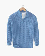 TAEBAEK Zipped Cable Sweater