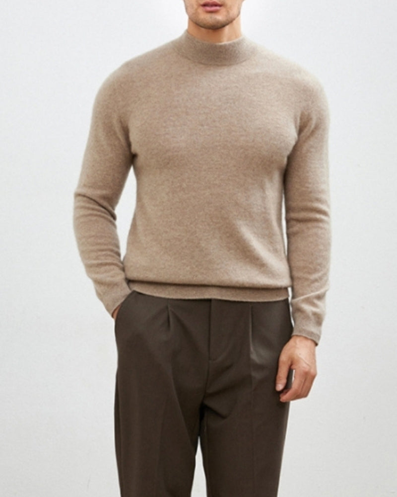Raffinierter Herbst-Rollkragenpullover