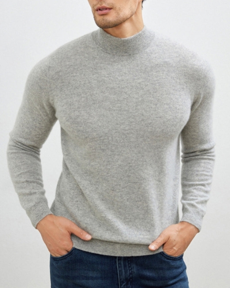 Raffinierter Herbst-Rollkragenpullover