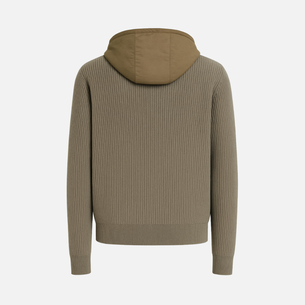 Mason Knit-Hood Zip Jacket