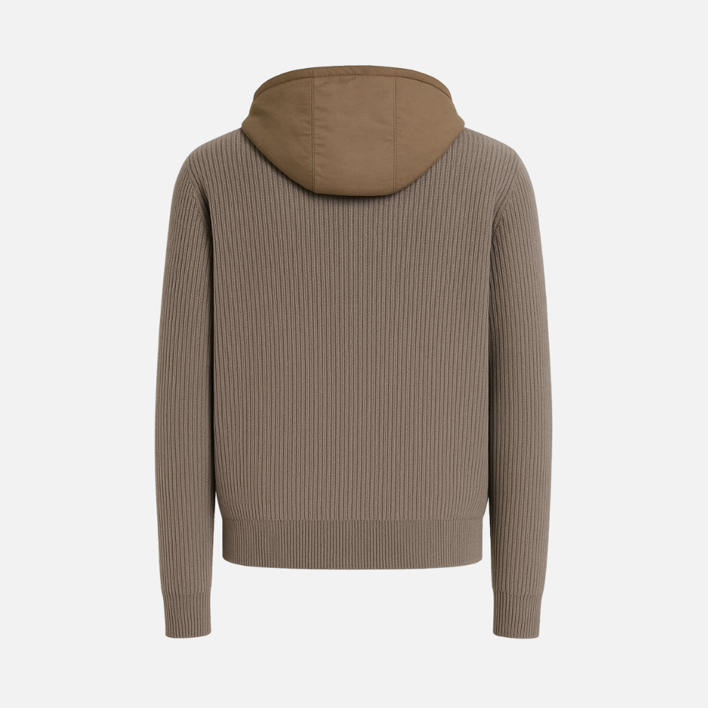 Mason Knit-Hood Zip Jacket