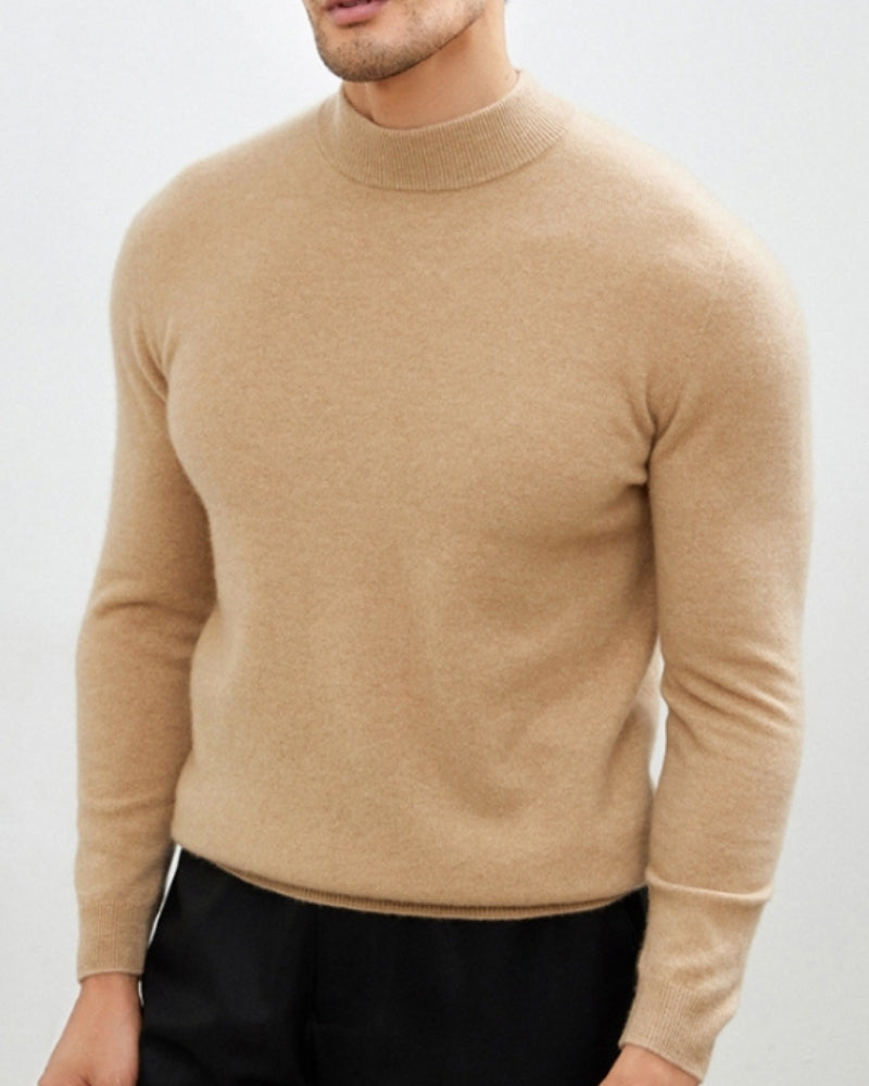 Raffinierter Herbst-Rollkragenpullover