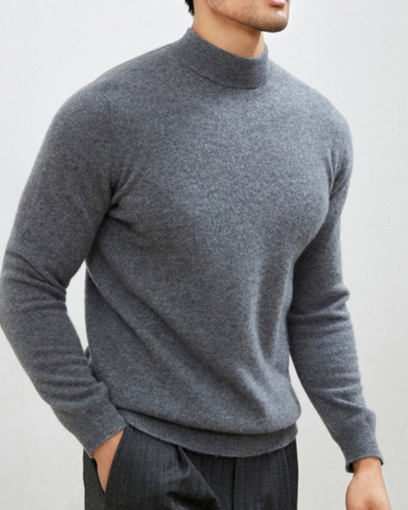 Raffinierter Herbst-Rollkragenpullover
