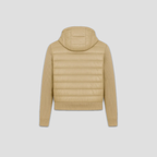KNIT ZIP CARDIGAN - BEIGE