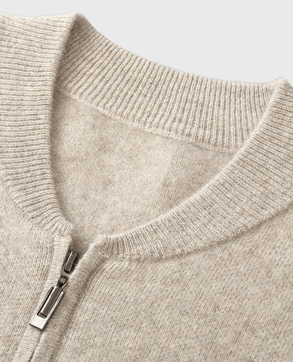 ZIP Neck BEIGE