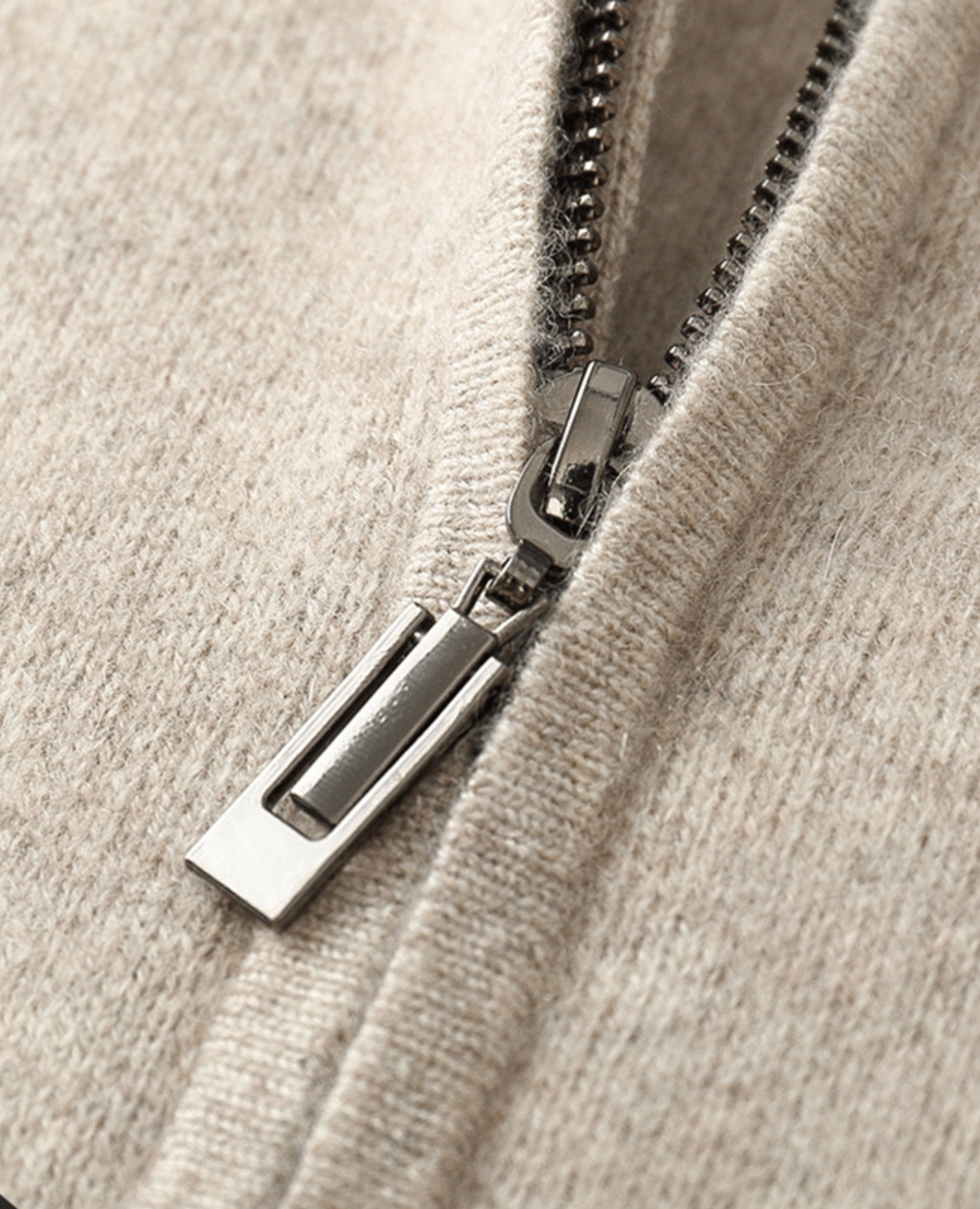 ZIP Neck BEIGE