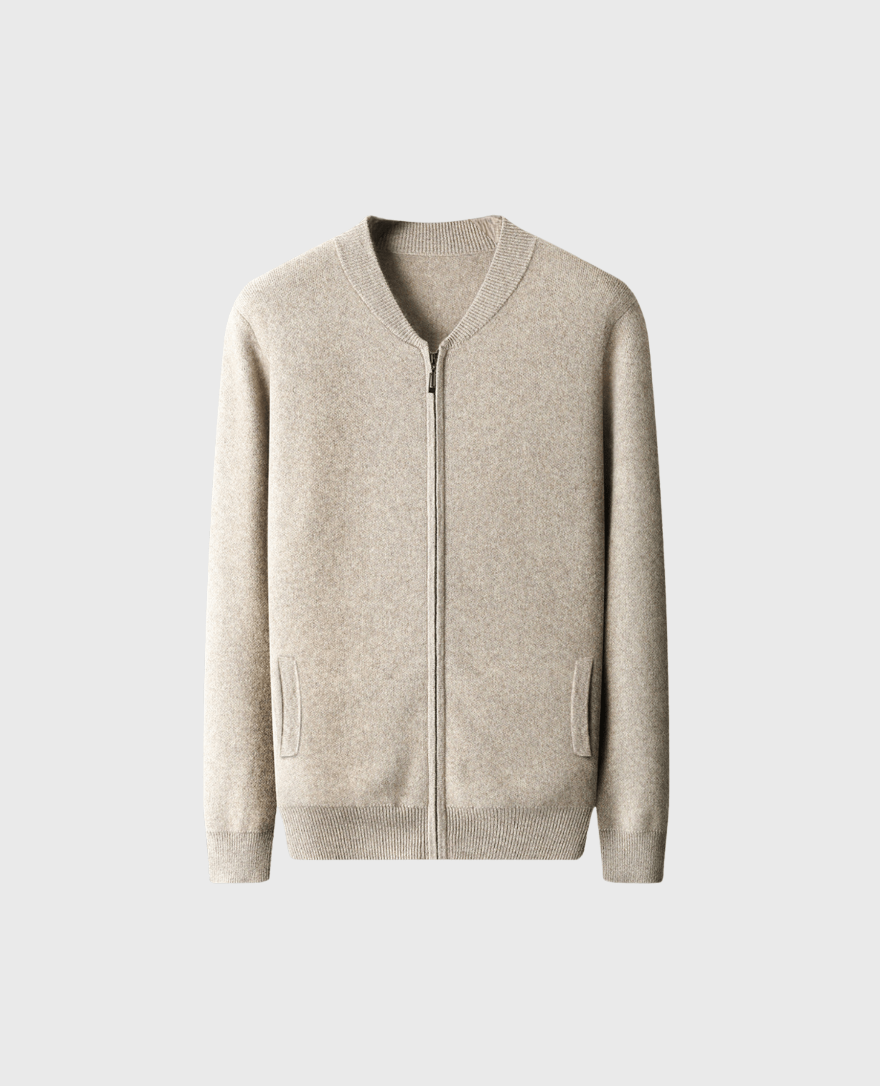 ZIP Neck BEIGE