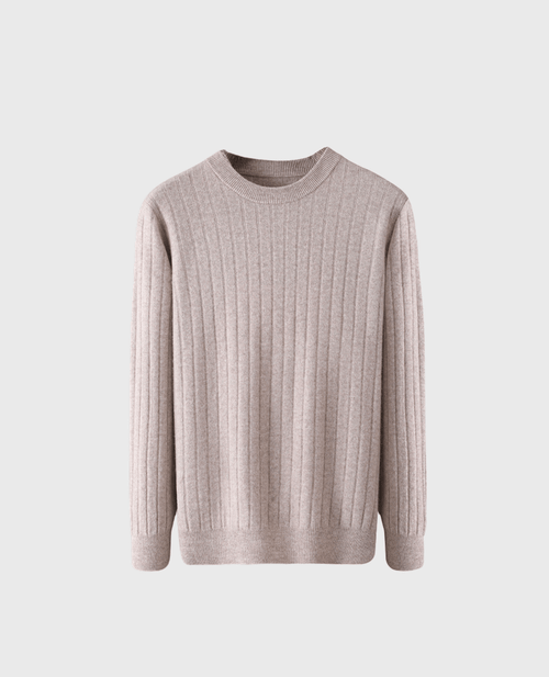Schwarzer Basic-Pullover
