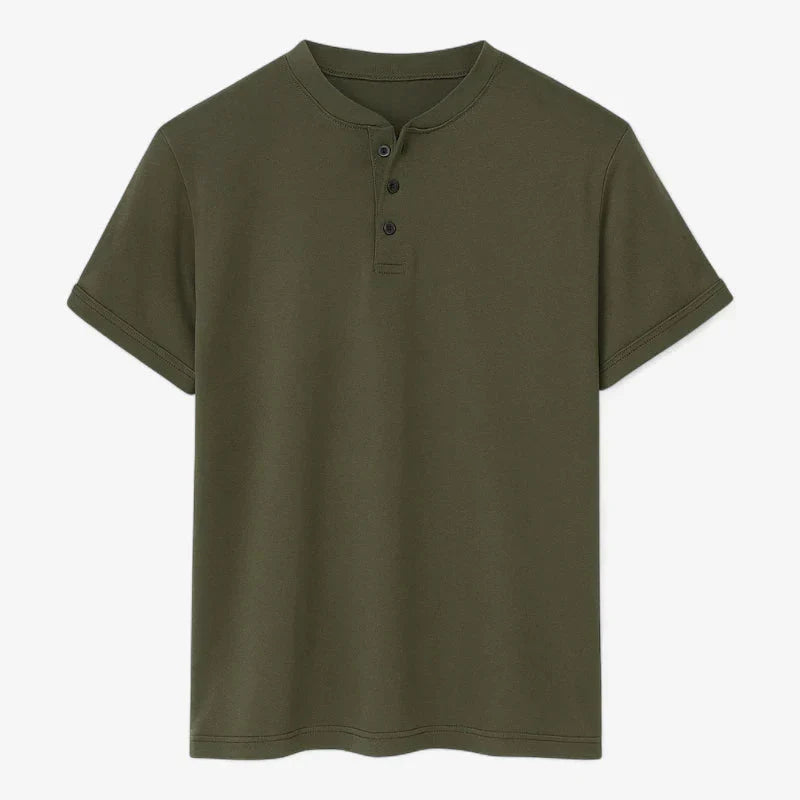 Old Money Henry Collar T-Shirt